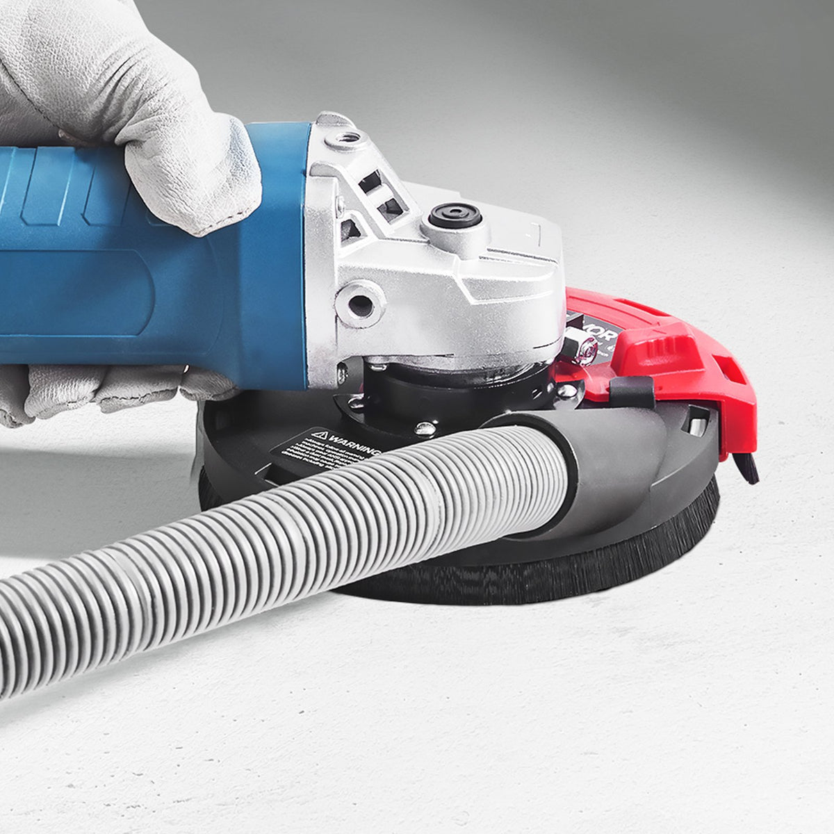 VEVOR Grinding Dust Shroud for Angle Grinder, Universal 4-5 in, Surface Grinder Dust Shroud with 6 Clamping Washers & 5 in Diamond Grinding Cup Wheel, Connect to Vacuum Cleaner, for Wood Concrete Wall - DMKFCZDMKBTM2BN0S001V0 - view 9