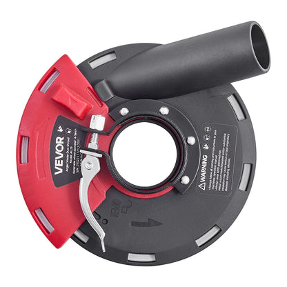VEVOR Grinding Dust Shroud for Angle Grinder, Universal 4-5 in, Surface Grinder Dust Shroud with 6 Clamping Washers, Connect to Vacuum Cleaner, Suitable for Grinding Wood Concrete Wall Stone - DMKFCZDMKBTMFH5K1001V0 - view 10