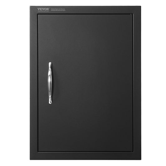 VEVOR BBQ Access Door, 16W x 22H Inch Single Outdoor Kitchen Door, Cold Plate Flush Mount Door, Wall Vertical Door with Handle, for BBQ Island, Grilling Station, Outside Cabinet - DMMBSCJM16X2HCHIDV0 - view 1