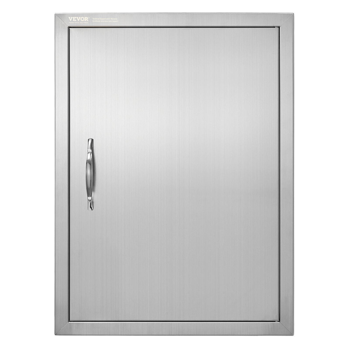 VEVOR BBQ Access Door, 20W x 27H Inch Single Outdoor Kitchen Door, Stainless Steel Flush Mount Door, Wall Vertical Door with Handle, for BBQ Island, Grilling Station, Outside Cabinet - DMMBSCJMYS20IJMLFV0 - view 1