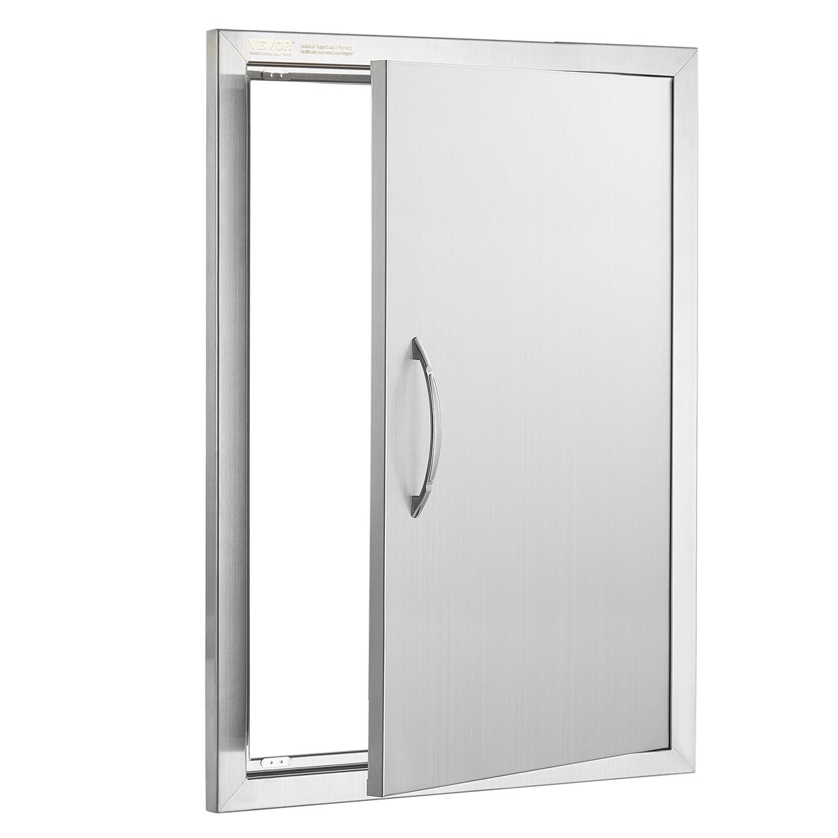 VEVOR BBQ Access Door, 20W x 27H Inch Single Outdoor Kitchen Door, Stainless Steel Flush Mount Door, Wall Vertical Door with Handle, for BBQ Island, Grilling Station, Outside Cabinet - DMMBSCJMYS20IJMLFV0 - view 10