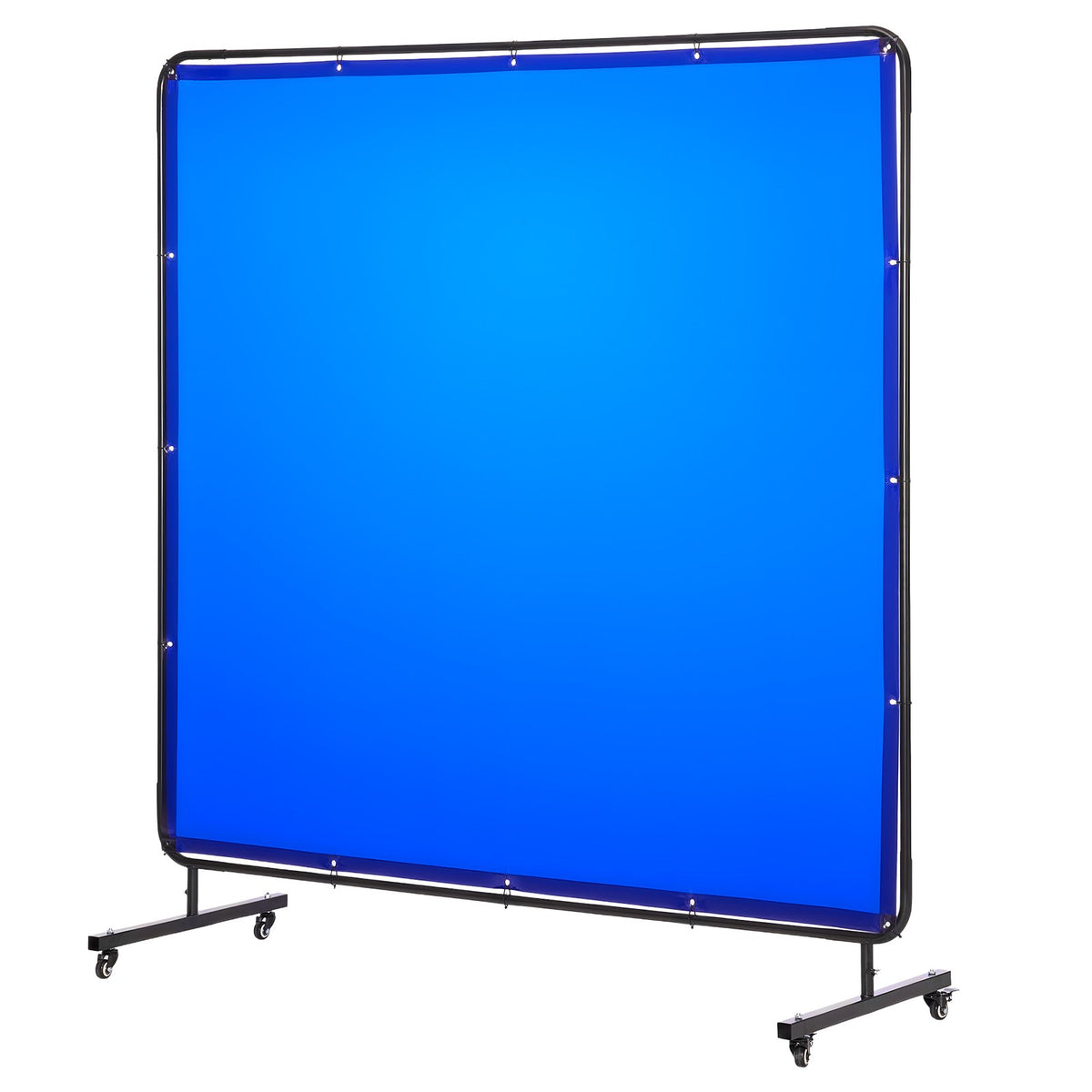 VEVOR Welding Screen with Frame, 6 x 6 FT Welding Curtain Screen, Flame-Resistant Vinyl Safety Protection Screens with Lockable Swivel Wheels & 6-Level UV Protection for Workshop/Industrial Use, Blue - DMPF1JZ66FTYYDKKS001V0 - view 10