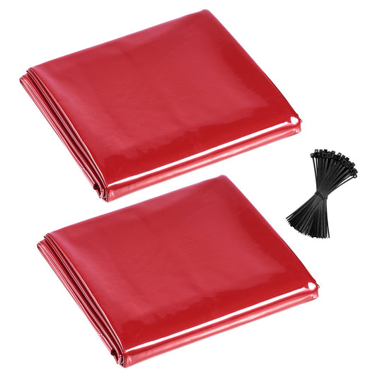 VEVOR 2PCS Welding Curtains, 6 x 8FT Welding Screen Curtain, Flame-Resistant Vinyl Safety Protective Screen with 6-Level UV Protection & Hanging Holes
