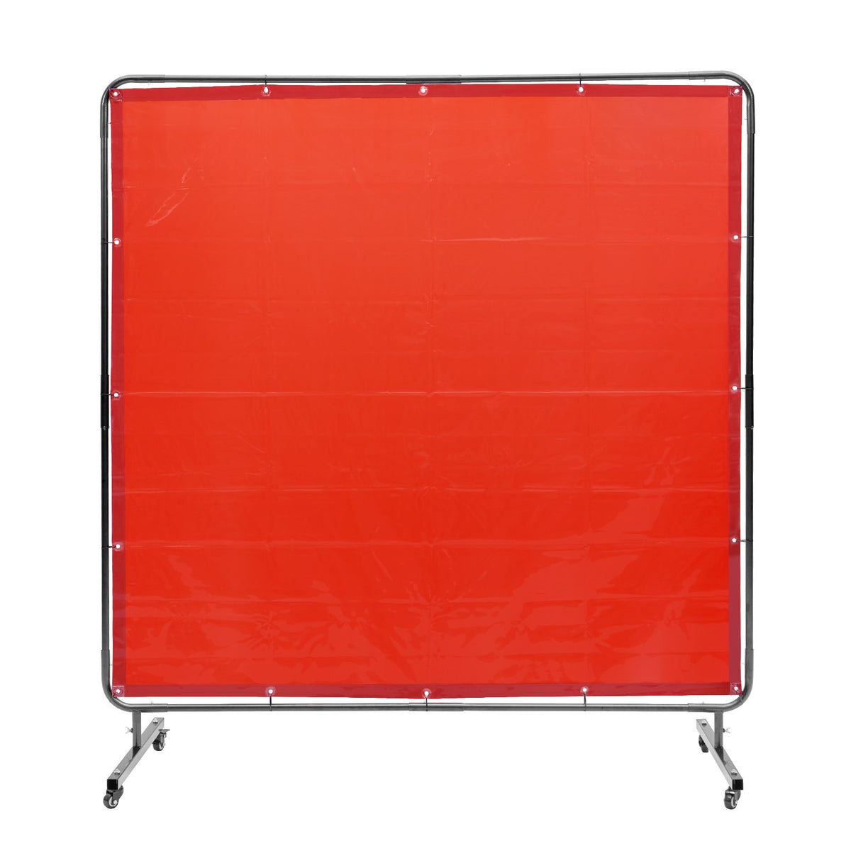 VEVOR Welding Screen with Frame, 6' x 6' Welding Curtain Screen, Flame-Resistant Vinyl Welding Protection Screen on 4 Swivel Wheels (2 Lockable), Moveable & Professional for Workshop/Industrial, Red - DMSHJPF6X6YCSUE9VV0 - view 10