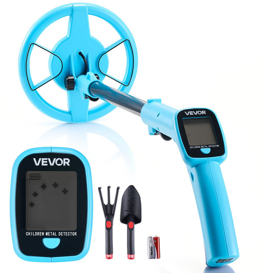 VEVOR Metal Detector, 4", Lightweight Metal Detector with LCD Display, 6" IP68 Waterproof Search Coil, Adjustable 25.6"-36.6" High Accuracy Gold Detector, Easy to Use, for Detecting Gold Exploration - DPJSTCQJB4INF1RYZ001V9 - view 1
