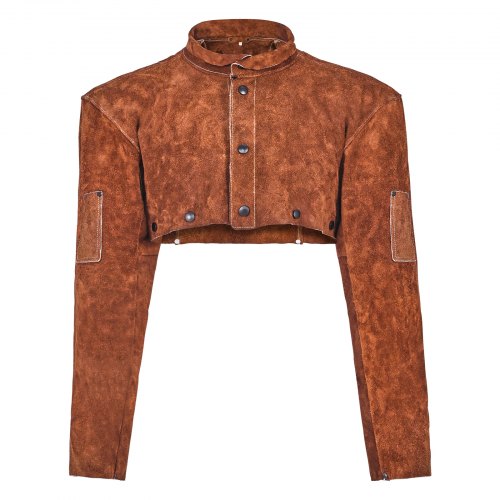 VEVOR Leather Welding Cape Sleeve, Heavy Duty Flame Resistant Cowhide Safety Cape Sleeves for Men Women, Heat-Resistant for Welding, Blacksmithing, Woodworking, Gardening, XXL-Size - DPKDPKNPXXLMOUMSM001V0 - view 2