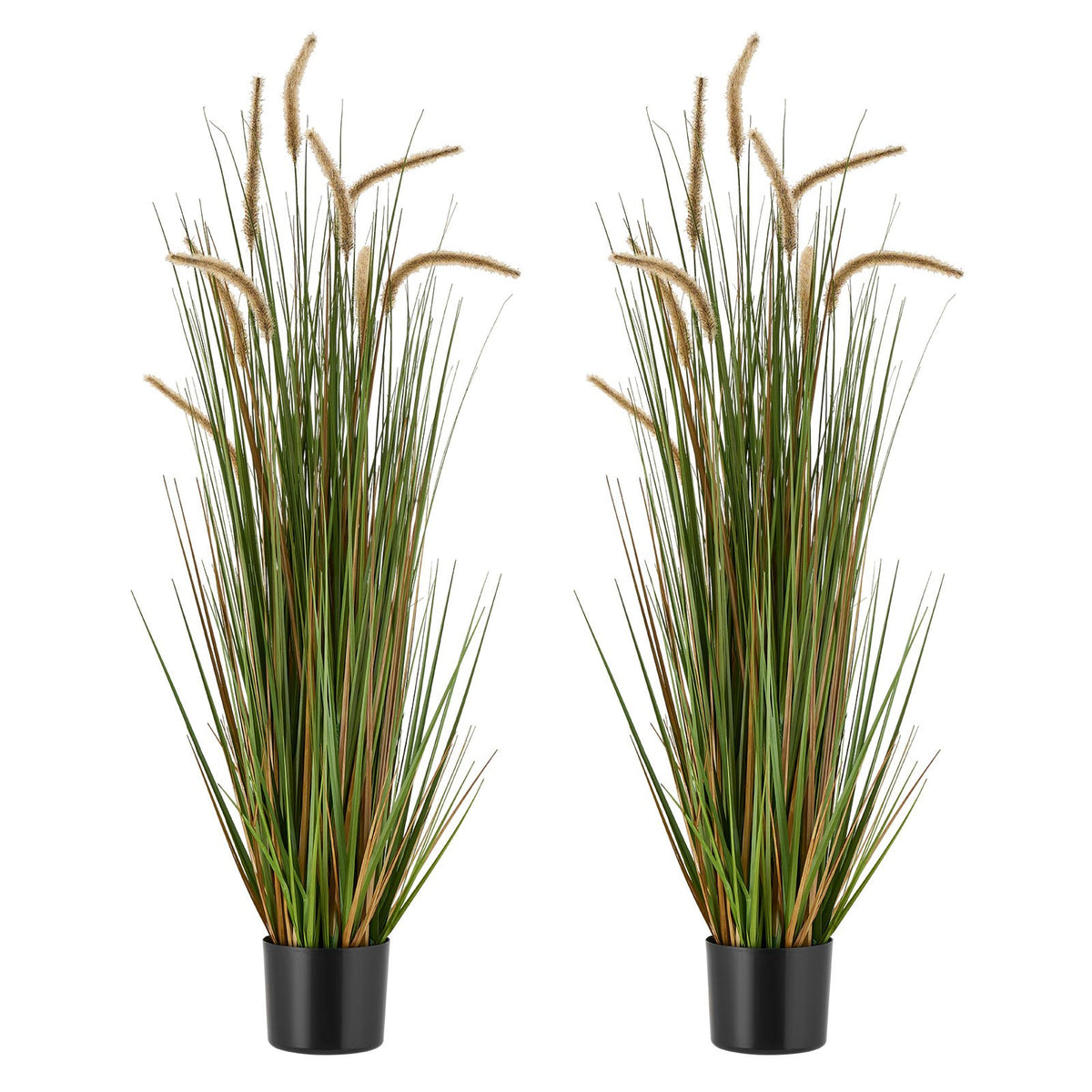 VEVOR Artificial Grass Plant, 2 Pack 47 inch Horsetail Reed Grass in Pot, Premium PVC Faux Fake Greenery Shrubs Plant for Indoor Outdoor House Home Garden Office Room Décor, Housewarming, Green - DPKMWCLS47INQSMT0001V0 - view 1