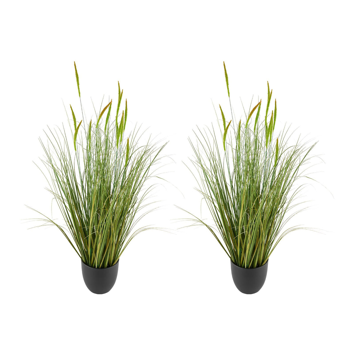 VEVOR Artificial Grass Plant, 2 Pack 35 inch Cattail Grass in Pot, Premium PVC Faux Fake Greenery Shrubs Plant for Indoor Outdoor House Home Garden Office Room Décor, Housewarming, Green - DPKXPLWCLS35CCHPH001V0 - view 10
