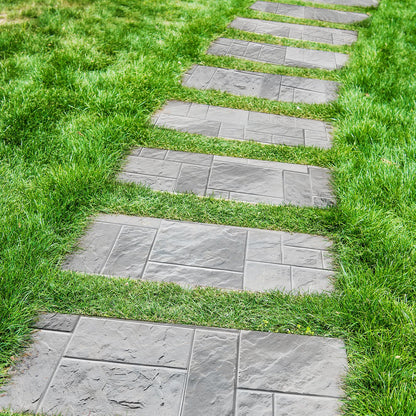 VEVOR Concrete Stamps Mat, 24 x 24 in, 7 pcsConcrete Texturing Skin Polyurethane Stamp Stone Tile Texture Mat, Slate floor Imprint Seamless Stamp Concrete Molds for Outdoor Decorative, Muti-color - DPMJCSFX7PCS55GGOV0 - view 9