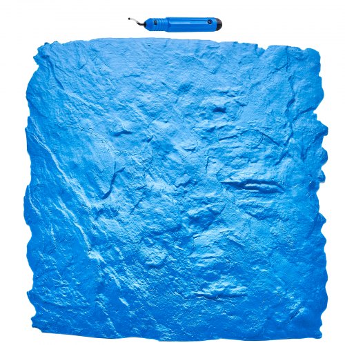 VEVOR Concrete Stamps Mat, 24 x 24 in, Concrete Texturing Skin Polyurethane Stamp Stone Tile Texture Mat, Slate floor Imprint Seamless Stamp Concrete Molds for Outdoor Decorative, Blue - DPMJLSFX1PCS06SKDV0 - view 2