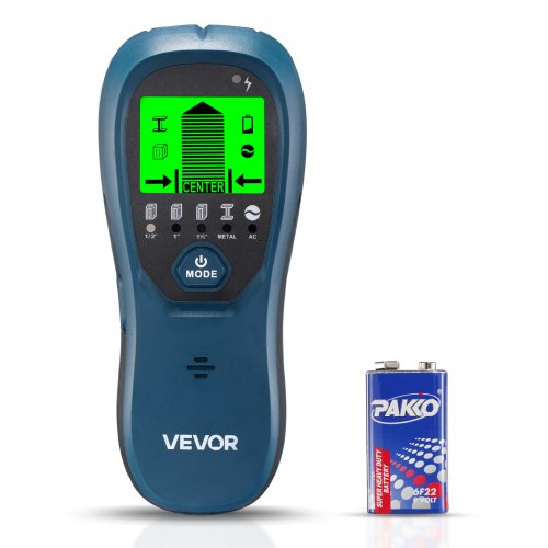 VEVOR Stud Finder Wall Scanner, 5 in 1, Electronic Wall Stud Detector with Smart Sensor, High-Definition LCD Display and Audio Alarm, for the Center and Edge of Metal, AC Wire, Joists, Pipes, Blue - DPMTCQLS0000VZB7L001V9 - view 2