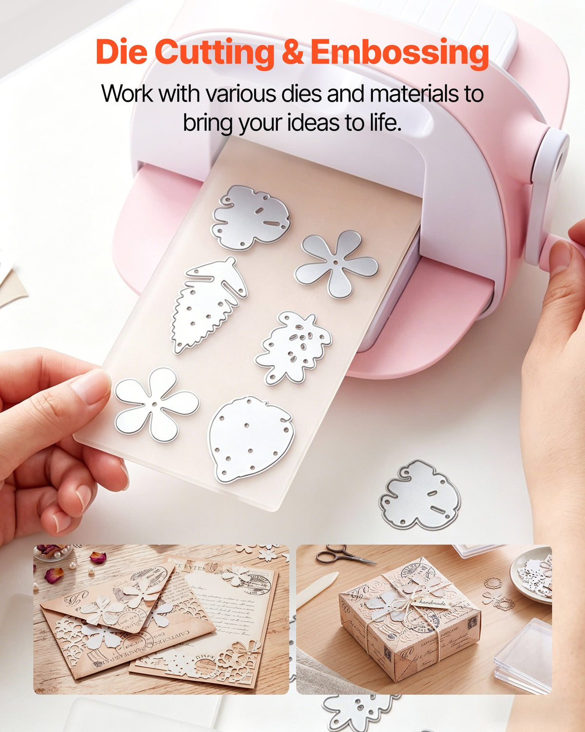 VEVOR Cutting Plates, 6 Pcs, 6.69 x 3.15 x 0.1 in, Clear Polycarbonate Material, Die Cut Pads Compatible with VEVOR Die Cutting and Embossing Machine KM-1830, for Scrapbooking and Card Making - DPPJ3INCHSD0Y8NQ5001V0 - view 5