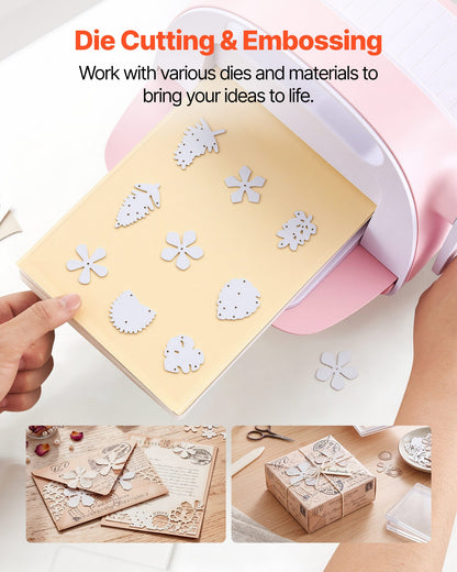 VEVOR Cutting Plates, 6 Pcs, 8.86 x 6.14 in, Clear Polycarbonate Material, Die Cut Pads Compatible with VEVOR Die Cutting and Embossing Machine KM-1860, for Scrapbooking, Card Making, Crafting - DPPJ6INCHSD0HCAL9001V0 - view 5