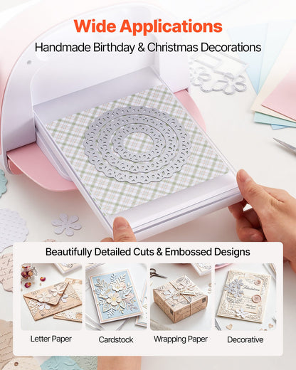 VEVOR Cutting Plates, 6 Pcs, 8.86 x 6.14 in, Clear Polycarbonate Material, Die Cut Pads Compatible with VEVOR Die Cutting and Embossing Machine KM-1860, for Scrapbooking, Card Making, Crafting - DPPJ6INCHSD0HCAL9001V0 - view 7