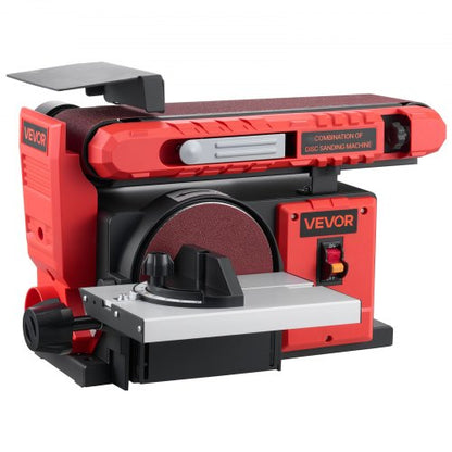 VEVOR 6" Disc Sander & 4" x 36" Belt Sander, 400W Professional Belt Disc Sanders Combo with 0 - 45° Adjustable Worktable & Dust Collection Port for Woodworking, Knife Sharpening, DIY Crafting - DPSGJZHYPHBX7MQ9F001V1 - view 2