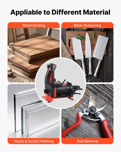 VEVOR 5" Disc Sander & 1" x 30" Belt Sander, 250W Benchtop Belt Disc Sanders Combo with 0 - 45° Adjustable Worktable & Dust Collection Ports for Woodworking, Furniture Refinishing, DIY Crafting - DPSGJZHYPWBX87XUH001V1 - view 6