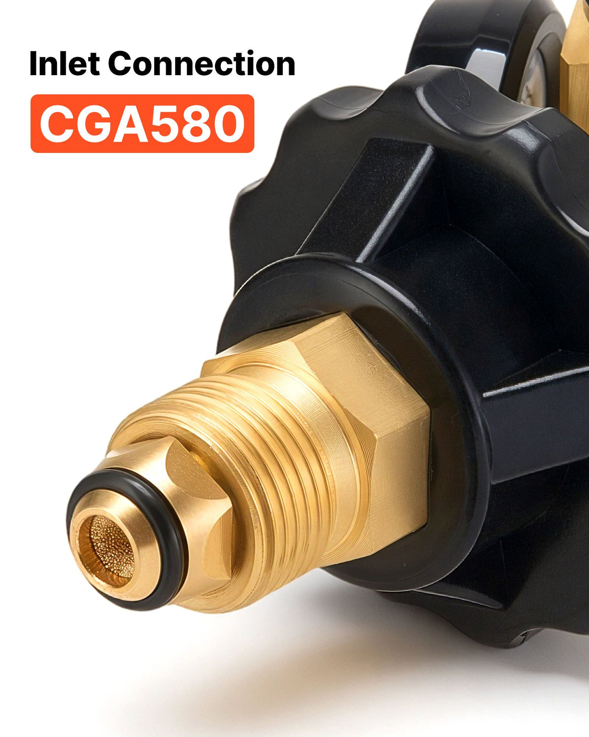 VEVOR Nitrogen Purging Regulator, Nitrogen Purge Control Valve with 500PSI Test Pressure, 4-Position Flow Control (TST/PRG/BRZ/OFF) for Brazing, Pipeline Purging, Leak Checking & Pressure Testing - DQCSDJQCGA58NY0PL001V0 - view 3