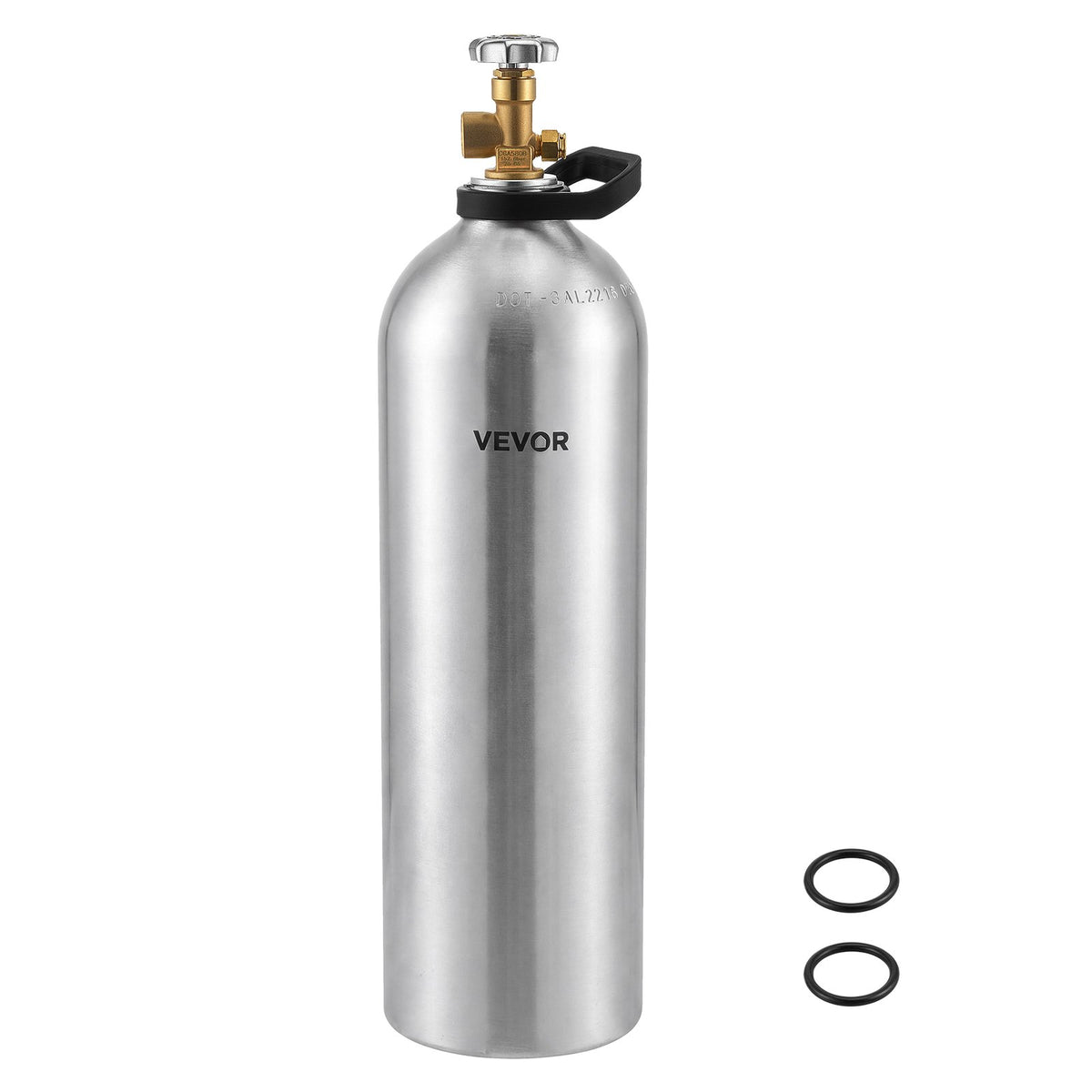 VEVOR 60 Cu. Ft DOT Nitrogen Cylinder Aluminum Alloy Air Tank (Ships Empty), High-Strength Aluminum Alloy 6061-T6 Cylinder with CGA-580 Valve & Handle, for Manufacturing, Welding, Beverage Production - DQQGDQQGCGA5AG1XT001V0 - view 1