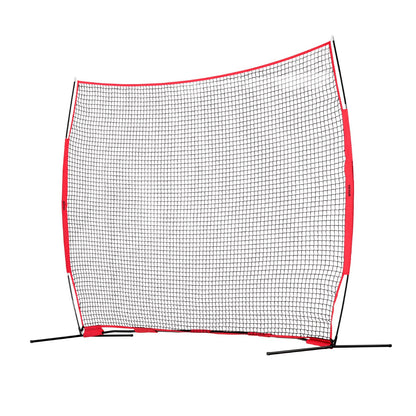 VEVOR Barricade Backstop Net, 12x9 ft Ball Sports Barrier Netting, Portable Practice Equipment with Carry Bag