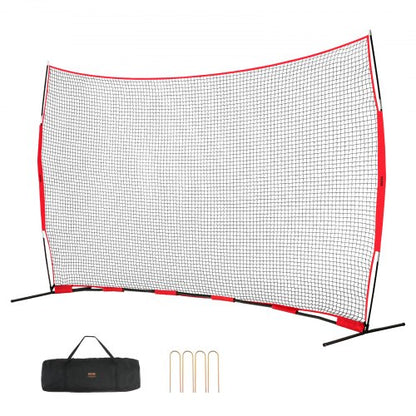 VEVOR Barricade Backstop Net, 16x10 ft Ball Sports Barrier Netting, Portable Practice Equipment with Carry Bag, Protection Screen for Baseball Softball Lacrosse Soccer Hockey Training, for Backyard - DQW1610YC000DU462V0 - view 2