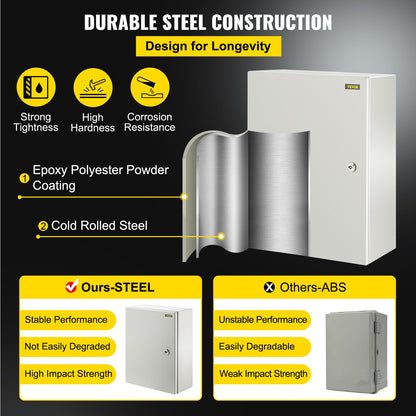 VEVOR Electrical Enclosures - Select Your Configuration - DQXJSTCFS40X30X15V0 - view 3