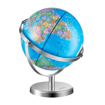 VEVOR Illuminated World Globe with Stand, 9 in/228.6 mm, Educational Earth Globe with Stable Heavy Metal Base and LED Constellation Night Light HD Printed Map, Spinning for Kids Classroom Learning - DQYJJLFGXZ9YG1I1PV9 - view 10