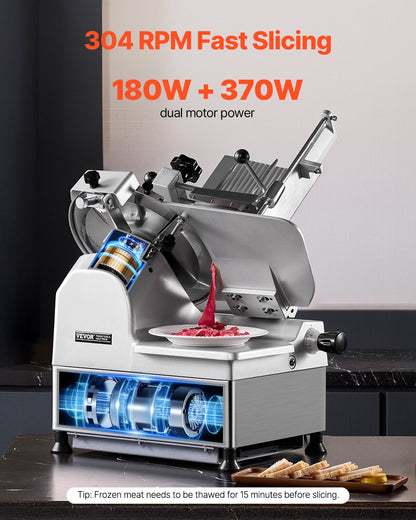 VEVOR Commercial Meat Slicer - Select Your Configuration - DRQPJ180W370H13DLV1 - view 3