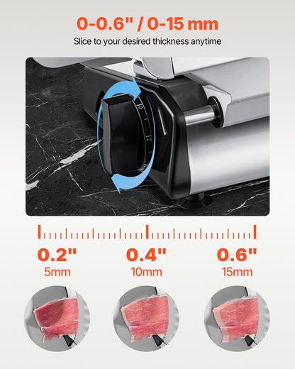 VEVOR Commercial Meat Slicer - Select Your Configuration - DRQPJ180WBZDPV966V1 - view 3