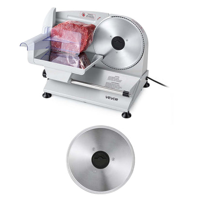 VEVOR Meat Slicer, 7.5" Electric Deli Slicer with 2 SUS420 Blades & 0-0.6" Adjustable Thickness, 200W Home Food-Slicer for Frozen Meat, Ham, Baguett, Steak, UL Approved - DRQPJ200WSDP5IVA1001V1 - view 1
