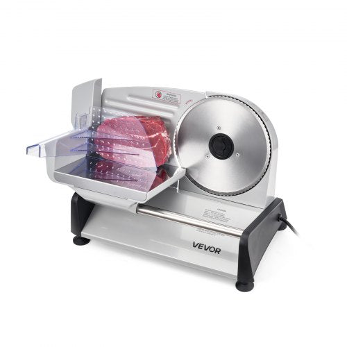 VEVOR Meat Slicer, 7.5 inch 200W Electric Deli Slicer Machine with  SUS420 Blade, 0-0.6 inch Adjustable Thickness, ETL Certified Home Food-Slicer for Meat, Ham, Baguett, Steak, ETL Approved - DRQPJJYKBZD7D4LB4001V1 - view 2