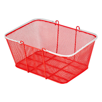 VEVOR Shopping Baskets, 12 PCS, 22L Stackable Metal Grocery Baskets with Handles, Dense Mesh Structure, Holds up to 44 lbs, Portable for Grocery, Retail, Stores, Supermarket, Bookstore, Home Use, Red - DSBDGWL12PCS3HZT0001V0 - view 10