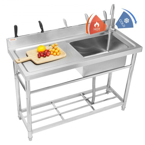 VEVOR Work Table With Sink - Select Your Configuration - DSCDGZTYDC472HWQ3V0 - view 1