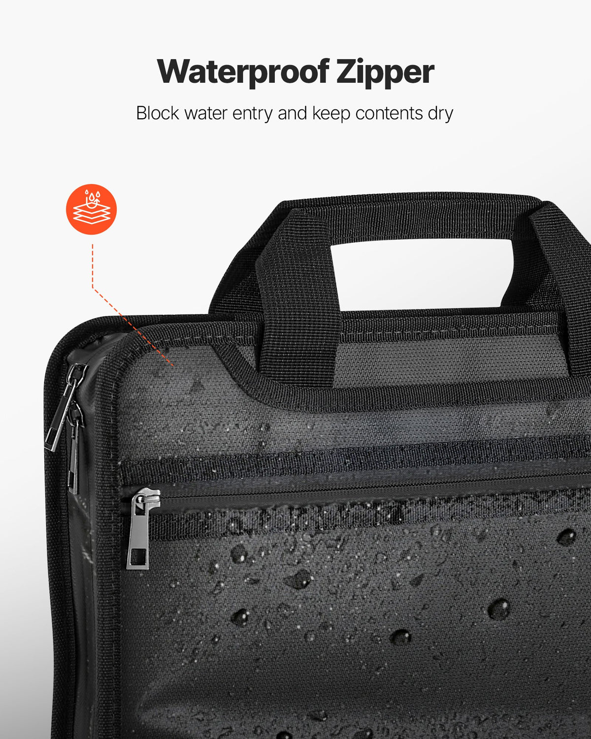 VEVOR Fireproof Document Bag, 1832 ℉ Heat Insulated Fireproof & Waterproof Bag, Portable Multi-Layer File Storage Security Organizer Home Office Travel Use, for Passports, Important Documents, Files - DSFHDCGKDCRQ2ZVK9001V0 - view 5