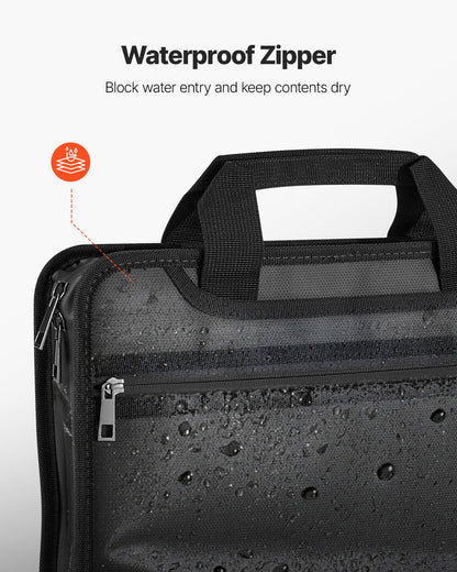 VEVOR Fireproof Document Bag, 1832 ℉ Heat Insulated Fireproof & Waterproof Bag, Portable Multi-Layer File Storage Security Organizer Home Office Travel Use, for Passports, Important Documents, Files - DSFHDCGKDCRQ2ZVK9001V0 - view 5