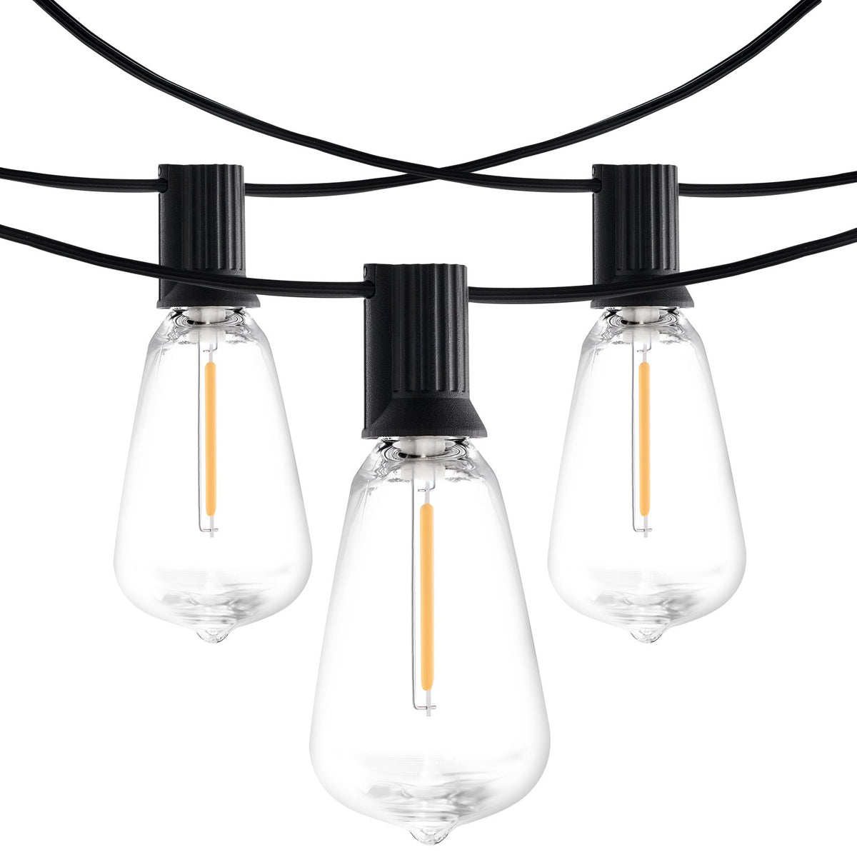 VEVOR LED Outdoor String Lights, 200FT, 2700K Dimmable Outside Patio Lights with 100 ST38 Shatterproof Bulbs E12 Socket Base, Waterproof Hanging Lights for Porch Backyard Garden Balcony Party Decor - DSHWDC200FT1Y7WG9V1 - view 10