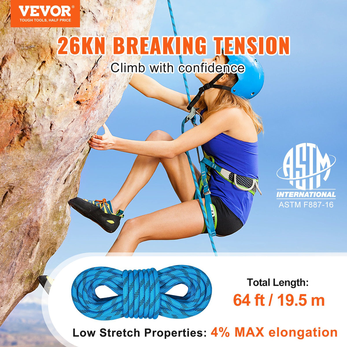 VEVOR Self-Retracting Lifelines - Select Your Configuration - DSJLSLSXWS64VZFXLV0 - view 2