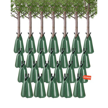 VEVOR Tree Watering Bag, 25 Packs 20 Gallons Watering Bags for New Trees, 5-9 Hours Slow Release Refillable Tree Drip Irrigation Bags with Zipper, Durable Tree Watering System for Deep Root Targeting - DSJSD20GAL25MR1QZV0 - view 2