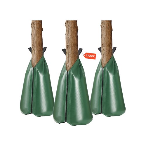 VEVOR Tree Watering Bag, 3 Packs 20 Gallons Watering Bags for New Trees, 5-9 Hours Slow Release Refillable Tree Drip Irrigation Bags with Zipper, Durable Tree Watering System for Deep Root Targeting - DSJSD20GAL3JHNCKJV0 - view 2