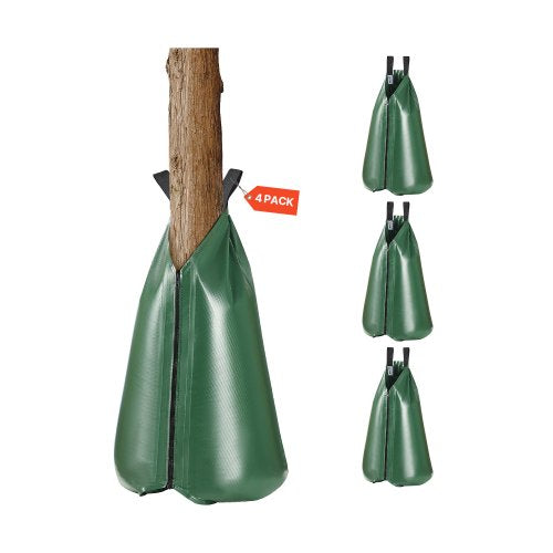 VEVOR Tree Watering Bag, 4 Packs 20 Gallons Watering Bags for New Trees, 5-9 Hours Slow Release Refillable Tree Drip Irrigation Bags with Zipper, Durable Tree Watering System for Deep Root Targeting - DSJSD20GAL4JI8TMOV0 - view 2