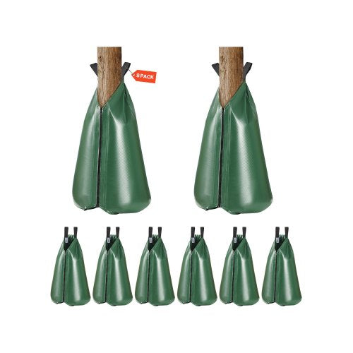 VEVOR Tree Watering Bag, 8 Packs 20 Gallons Watering Bags for New Trees, 5-9 Hours Slow Release Refillable Tree Drip Irrigation Bags with Zipper, Durable Tree Watering System for Deep Root Targeting - DSJSD20GAL8JRHNDBV0 - view 2