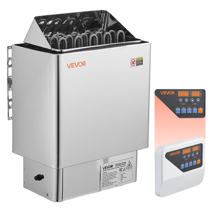 VEVOR Sauna Heater, 9KW 240V Electric Sauna Stove, Dry Steam Bath Saunas Stove with Pre-Drilled Bracket, Fit 317.8 to 459 CU.FT Saunas Rooms, Steam Bath Stoves for Home, Commercial, Leisure Venues - DSSNL9KWWKBX94U58001V4 - view 1