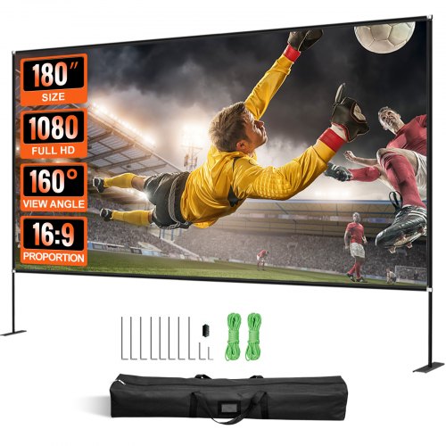 VEVOR Projection Screen with Stand - Select Your Configuration - DSTPMYC180WDPDVTFV0 - view 1