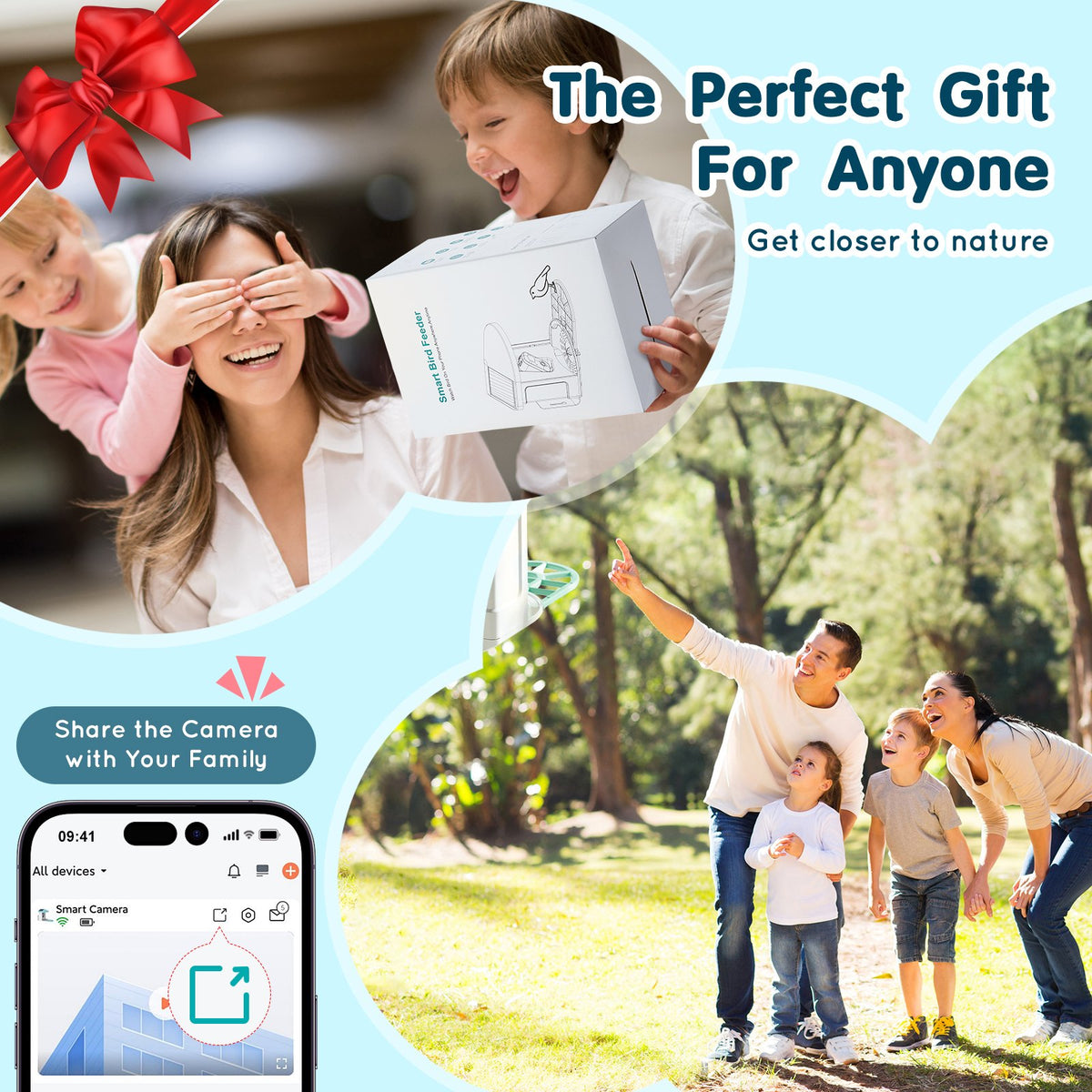 VEVOR Smart Bird Feeder with Camera, 2K HD AI Identify 10000+ Bird Species, Solar-Powered Bird Watching Camera with Auto Capture & Instant Notify, Wireless Outdoor Gift for Bird Lover (2 Solar Panels) - DSXTDWNQWDCMO30NNY3 - view 8