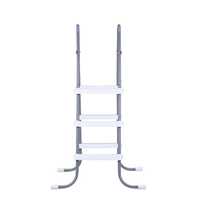 VEVOR Above Ground Pool Ladder, 3-Step Steel A-Frame Swimming Pool Stairs for 42 in High Wall, 300 lbs Capacity Entry/Exit Steps with Secure Non-Slip Sturdy Wide Step, Easy Setup, Gray & White - DSYCTTGK42IN9J90B001V0 - view 10