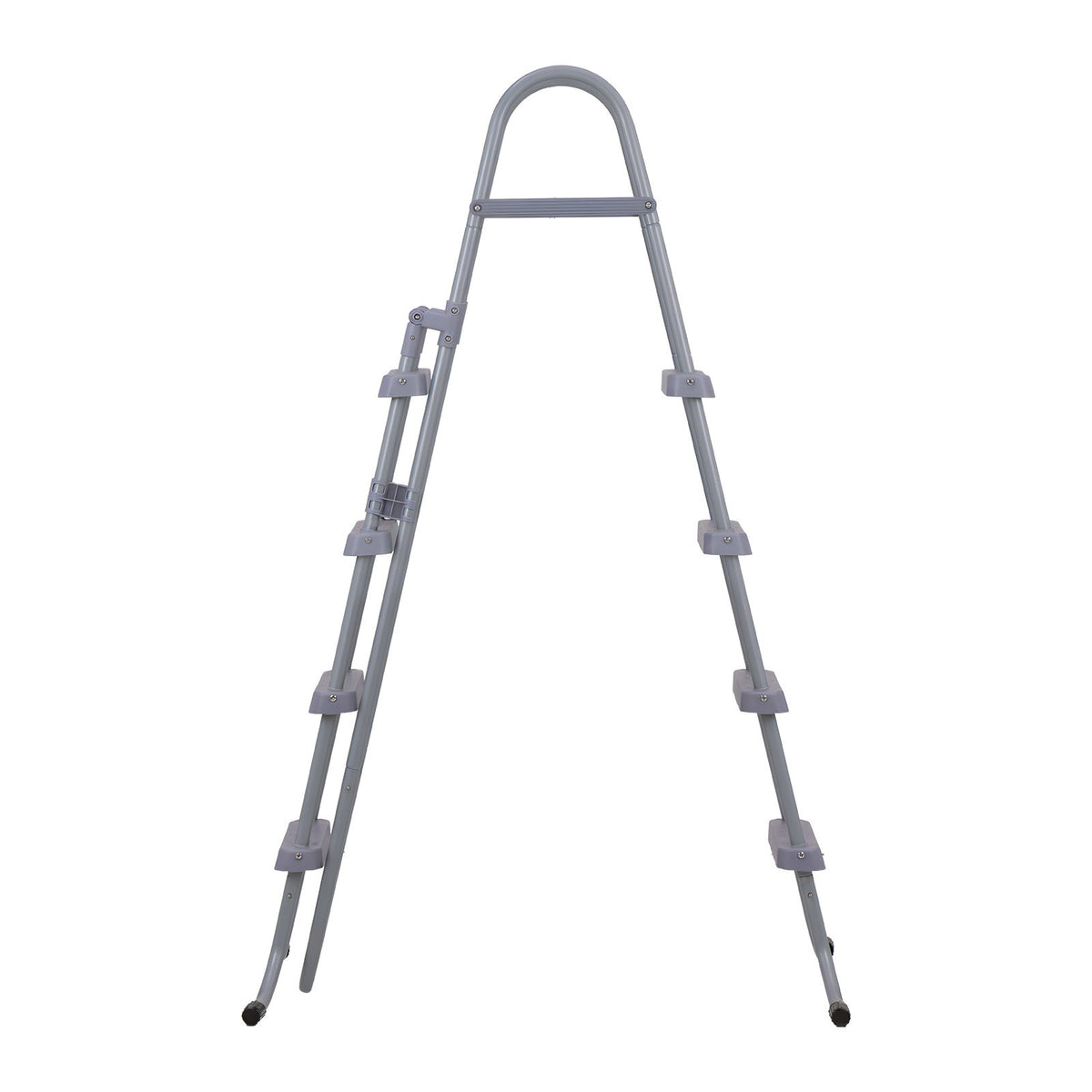 VEVOR Above Ground Pool Ladder, 4-Step Steel A-Frame Swimming Pool Stairs for 52 in High Wall, 300 lbs Capacity Entry/Exit Steps with Secure Non-Slip Sturdy Wide Step, Easy Setup Outdoor, Gray - DSYCTTGKAXHSF1RO7001V0 - view 10