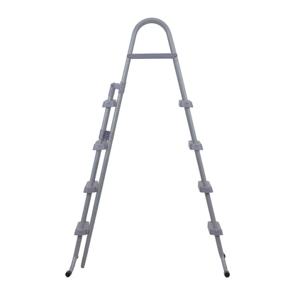 VEVOR Above Ground Pool Ladder, 4-Step Steel A-Frame Swimming Pool Stairs for 52 in High Wall, 300 lbs Capacity Entry/Exit Steps with Secure Non-Slip Sturdy Wide Step, Easy Setup Outdoor, Gray - DSYCTTGKAXHSF1RO7001V0 - view 10