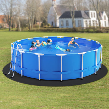 VEVOR 12ft Round Pool Liner Pad, Pool Liner Pad for Above Ground Swimming Pools, Extra-Thick Pool Mat, Prevents Punctures, Recycled Geotextile Material Underlayment Pad, Extend Liner Life - DSYYCDDROUNDY0ONC001V0 - view 9