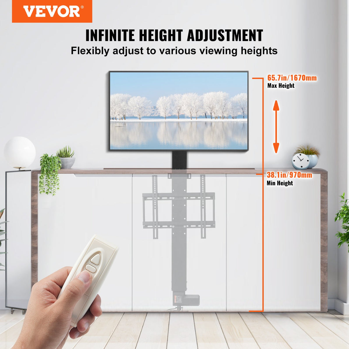 VEVOR Motorized TV Stands - Select Your Configuration - DSZJ700MM50YC0001V1 - view 2