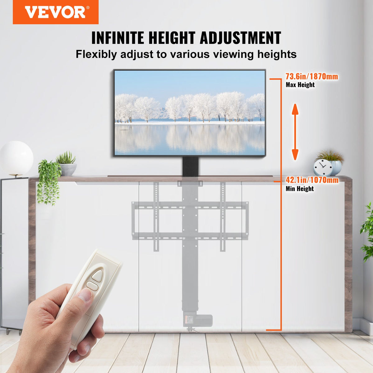 VEVOR Motorized TV Stands - Select Your Configuration - DSZJ800MM60YC0001V1 - view 2