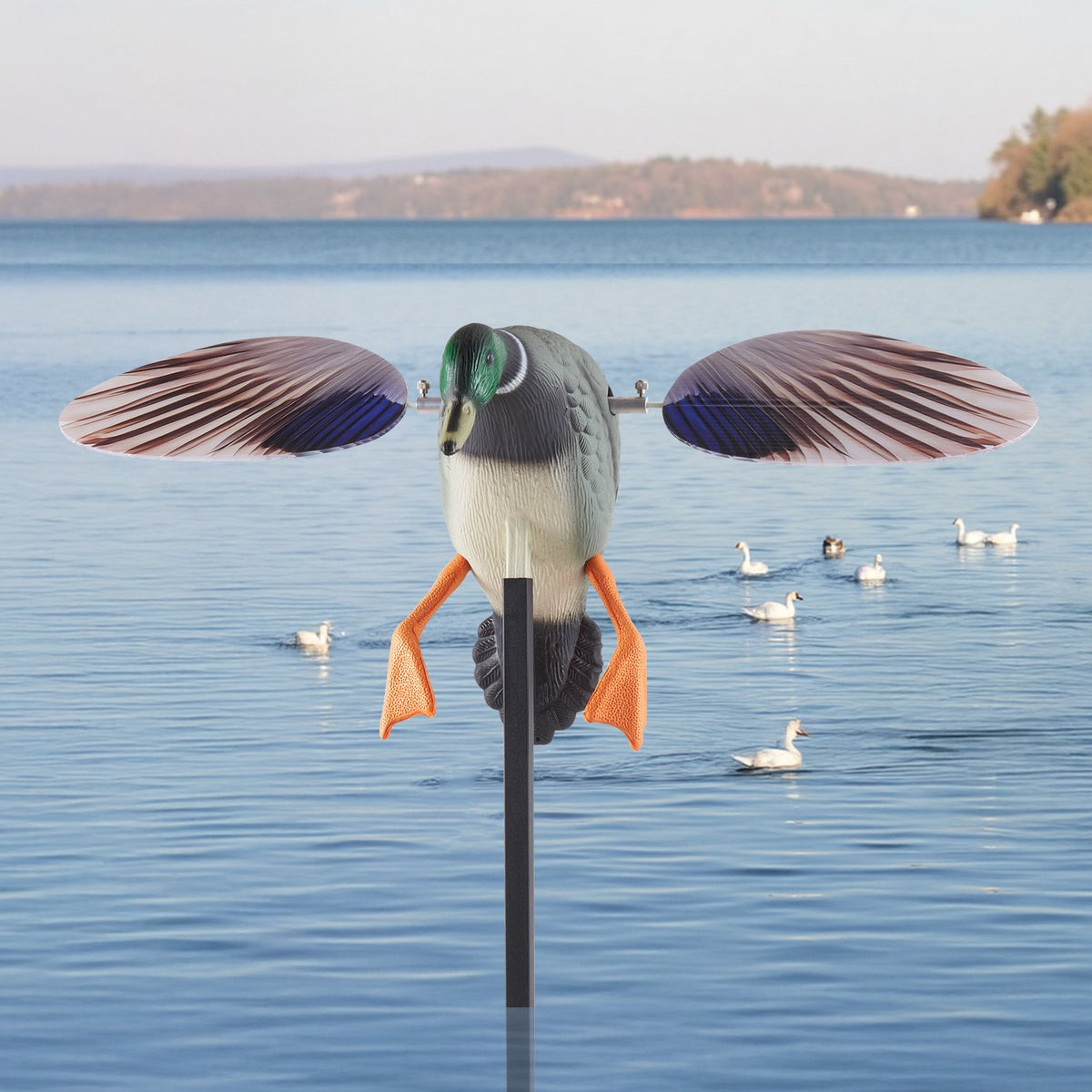 VEVOR Spinning Wing Motion Duck Decoys, Outdoor Teal Decoys for Hunting, Floating Duck for Pool, Pond, and Lake, Realistic Plastic Duck Hunting Decoy, Garden Yard Decoration, Easy to Carry, 1-Pack - DTSLYESY1J00LHRTZ001V9 - view 9